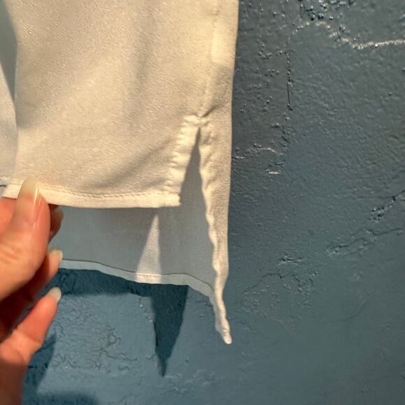 The Limited Size XSmall White Sleeveless Blouse Front Pleats Layering Piece Work - Picture 9 of 9